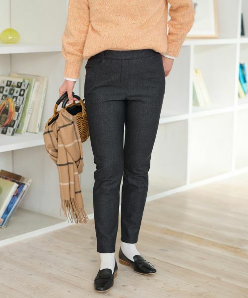 CARA O CRUZ / キャラ・オ・クルス その他パンツ | 【あったか】後ろウエストゴム のびのびパンツ | 詳細13