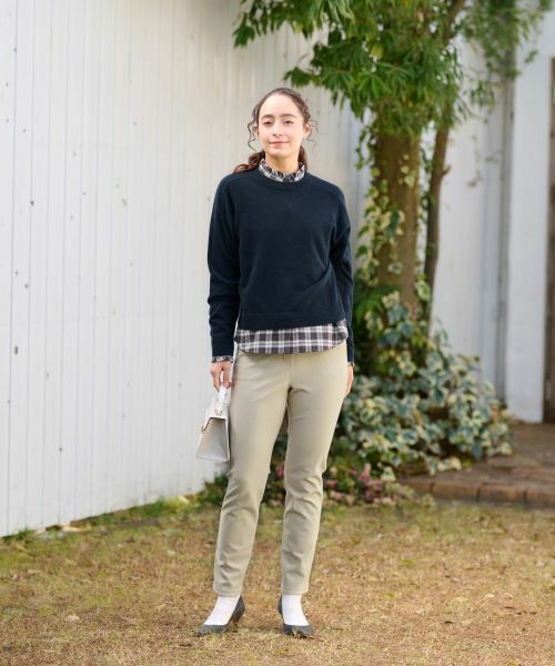 CARA O CRUZ / キャラ・オ・クルス その他パンツ | 【あったか】後ろウエストゴム のびのびパンツ | 詳細19