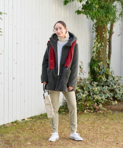 CARA O CRUZ / キャラ・オ・クルス その他パンツ | 【あったか】後ろウエストゴム のびのびパンツ | 詳細24