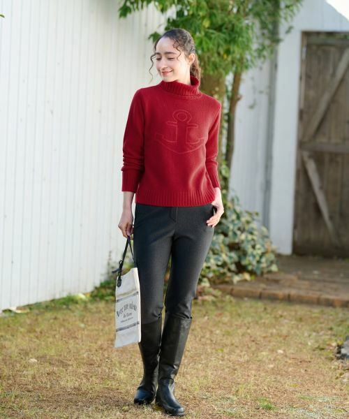 CARA O CRUZ / キャラ・オ・クルス その他パンツ | 【あったか】後ろウエストゴム のびのびパンツ | 詳細29