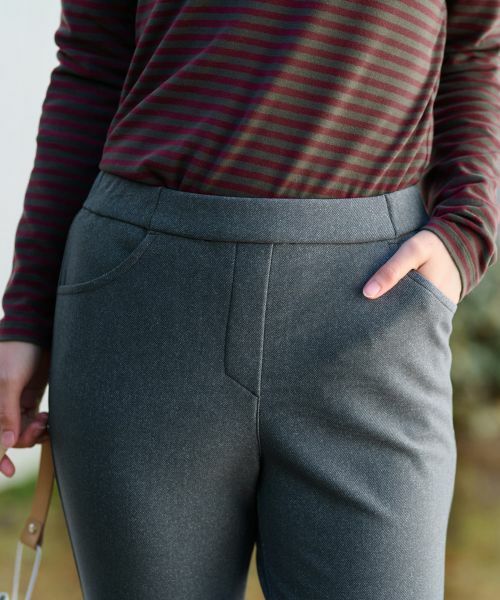 CARA O CRUZ / キャラ・オ・クルス その他パンツ | 【あったか】後ろウエストゴム のびのびパンツ | 詳細30