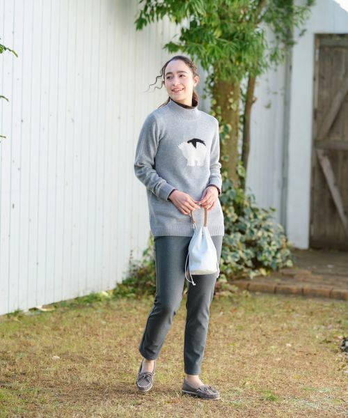 CARA O CRUZ / キャラ・オ・クルス その他パンツ | 【あったか】後ろウエストゴム のびのびパンツ | 詳細4