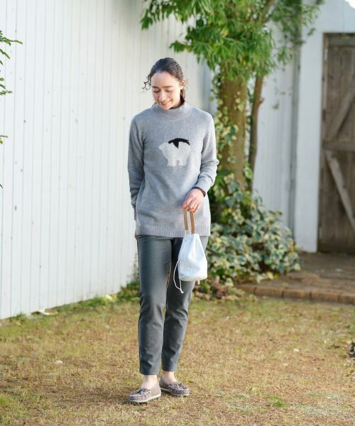 CARA O CRUZ / キャラ・オ・クルス その他パンツ | 【あったか】後ろウエストゴム のびのびパンツ | 詳細6