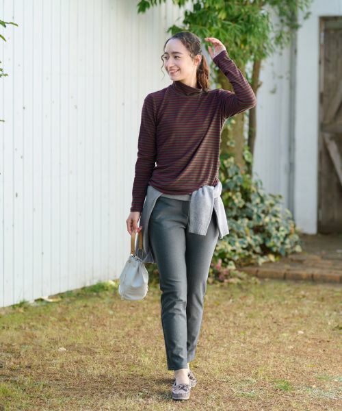 CARA O CRUZ / キャラ・オ・クルス その他パンツ | 【あったか】後ろウエストゴム のびのびパンツ | 詳細7