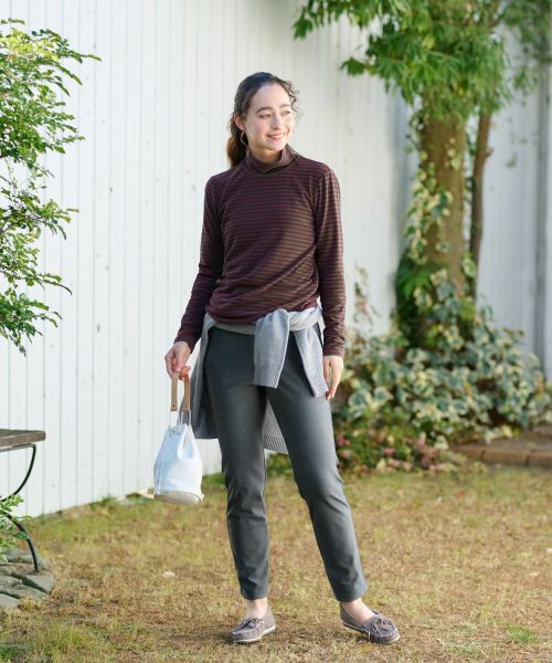 CARA O CRUZ / キャラ・オ・クルス その他パンツ | 【あったか】後ろウエストゴム のびのびパンツ | 詳細8