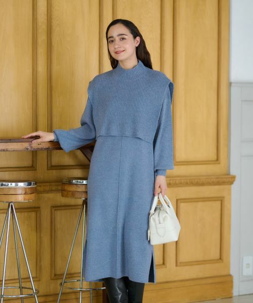 CARA O CRUZ / キャラ・オ・クルス ドレス | 3WAY ニットのワンピースアンサンブル | 詳細1