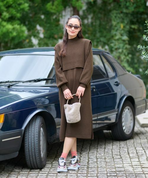 CARA O CRUZ / キャラ・オ・クルス ドレス | 3WAY ニットのワンピースアンサンブル | 詳細19