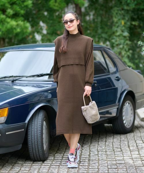 CARA O CRUZ / キャラ・オ・クルス ドレス | 3WAY ニットのワンピースアンサンブル | 詳細21