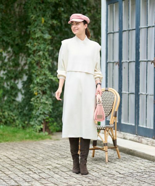 CARA O CRUZ / キャラ・オ・クルス ドレス | 3WAY ニットのワンピースアンサンブル | 詳細27