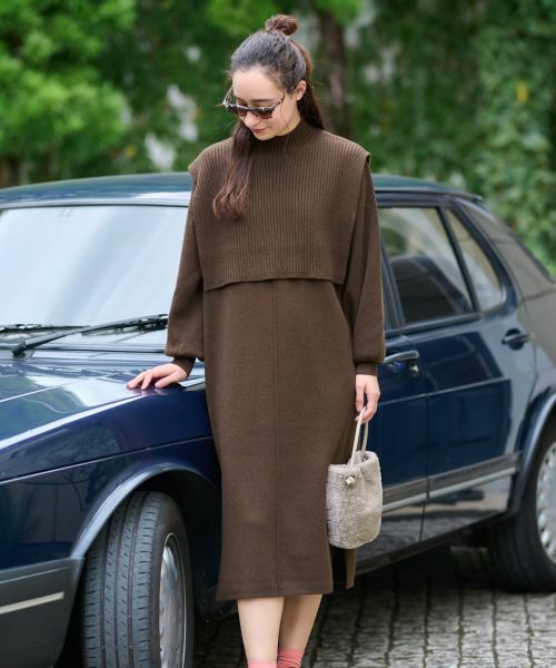 CARA O CRUZ / キャラ・オ・クルス ドレス | 3WAY ニットのワンピースアンサンブル | 詳細7