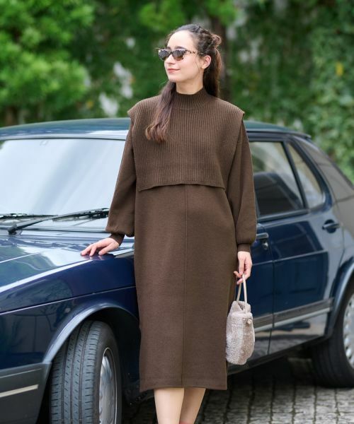 CARA O CRUZ / キャラ・オ・クルス ドレス | 3WAY ニットのワンピースアンサンブル | 詳細8