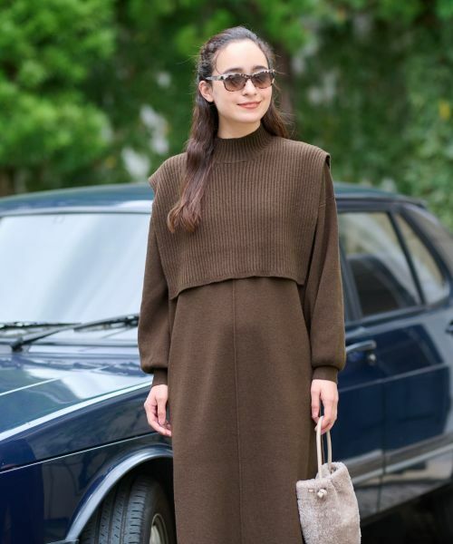 CARA O CRUZ / キャラ・オ・クルス ドレス | 3WAY ニットのワンピースアンサンブル | 詳細9