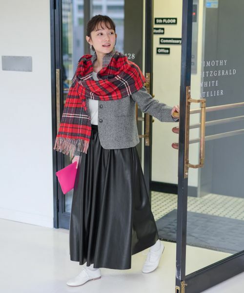 CARA O CRUZ / キャラ・オ・クルス マフラー・ショール・スヌード・ストール | タータンチェック＆グレンチェックマフラー | 詳細4