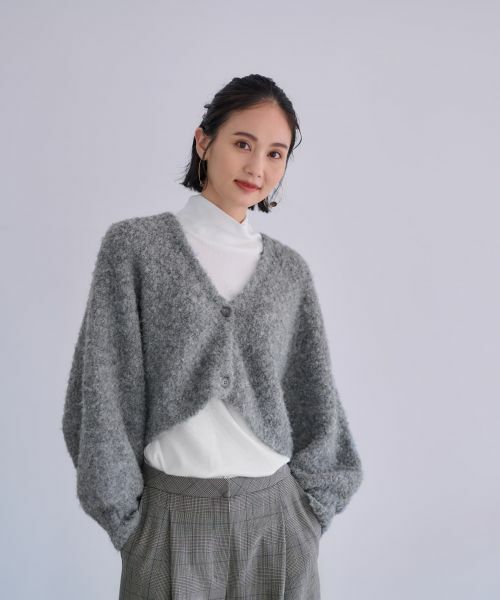 CARA O CRUZ/キャラ・オ・クルス ニットボレロ【CoC by CARA O CRUZ】 ライトグレー その他