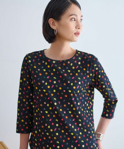 CARA O CRUZ / キャラ・オ・クルス Tシャツ | 洗える フルーツ柄Tシャツ【イワタニユウスケ】 | 詳細1