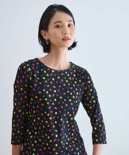 CARA O CRUZ / キャラ・オ・クルス Tシャツ | 洗える フルーツ柄Tシャツ【イワタニユウスケ】 | 詳細3