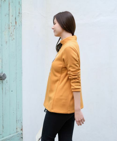 CARA O CRUZ / キャラ・オ・クルス カットソー | 【あったか】洗える 裏起毛のビーズ刺繍スエット | 詳細11