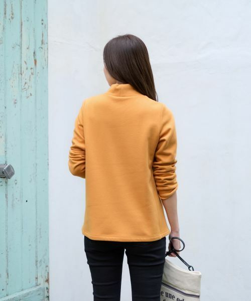 CARA O CRUZ / キャラ・オ・クルス カットソー | 【あったか】洗える 裏起毛のビーズ刺繍スエット | 詳細12