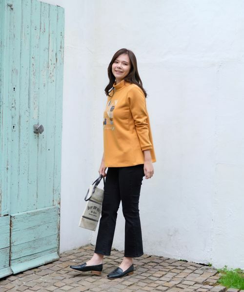 CARA O CRUZ / キャラ・オ・クルス カットソー | 【あったか】洗える 裏起毛のビーズ刺繍スエット | 詳細19