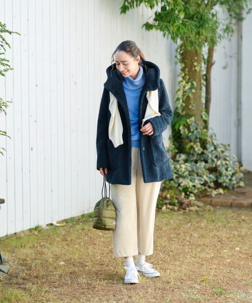 CARA O CRUZ / キャラ・オ・クルス その他アウター | もこもこフーデットコート【CoC by CARA O CRUZ】【あったか】 | 詳細12