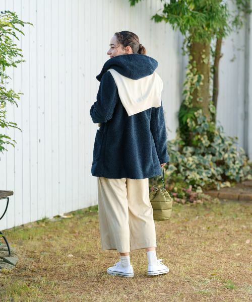 CARA O CRUZ / キャラ・オ・クルス その他アウター | もこもこフーデットコート【CoC by CARA O CRUZ】【あったか】 | 詳細15