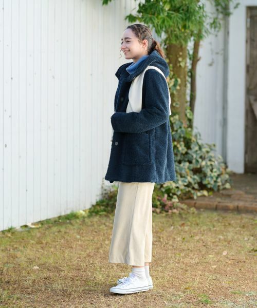 CARA O CRUZ / キャラ・オ・クルス その他アウター | もこもこフーデットコート【CoC by CARA O CRUZ】【あったか】 | 詳細16