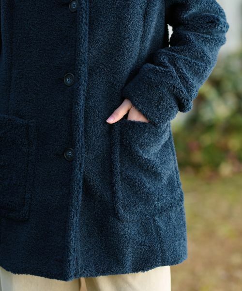 CARA O CRUZ / キャラ・オ・クルス その他アウター | もこもこフーデットコート【CoC by CARA O CRUZ】【あったか】 | 詳細27