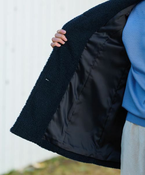 CARA O CRUZ / キャラ・オ・クルス その他アウター | もこもこフーデットコート【CoC by CARA O CRUZ】【あったか】 | 詳細28