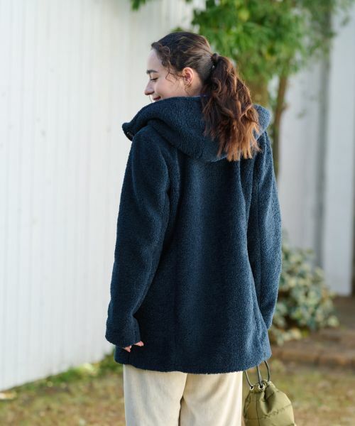 CARA O CRUZ / キャラ・オ・クルス その他アウター | もこもこフーデットコート【CoC by CARA O CRUZ】【あったか】 | 詳細4