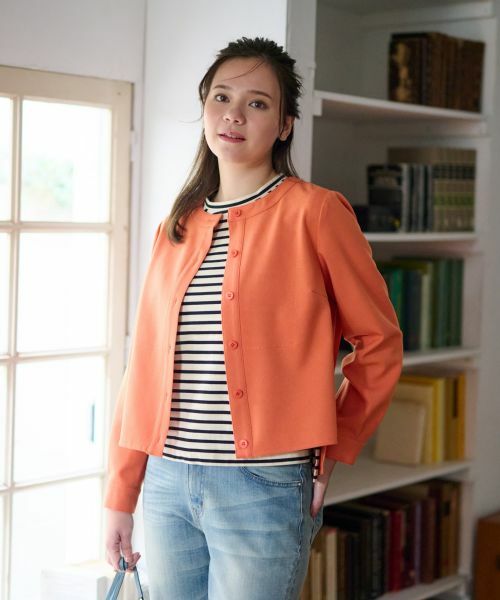 CARA O CRUZ / キャラ・オ・クルス シャツ・ブラウス | ノーカラーブラウス【セットアップ】 | 詳細1