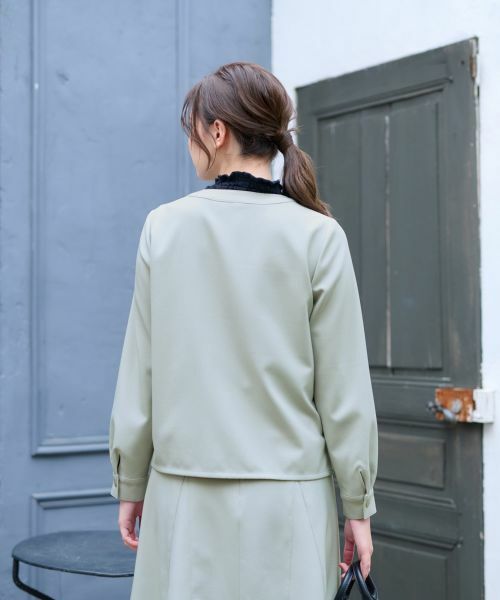 CARA O CRUZ / キャラ・オ・クルス シャツ・ブラウス | ノーカラーブラウス【セットアップ】 | 詳細18