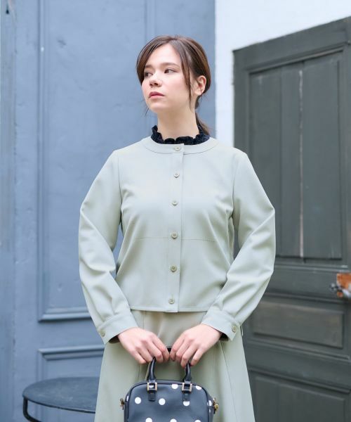 CARA O CRUZ / キャラ・オ・クルス シャツ・ブラウス | ノーカラーブラウス【セットアップ】 | 詳細20