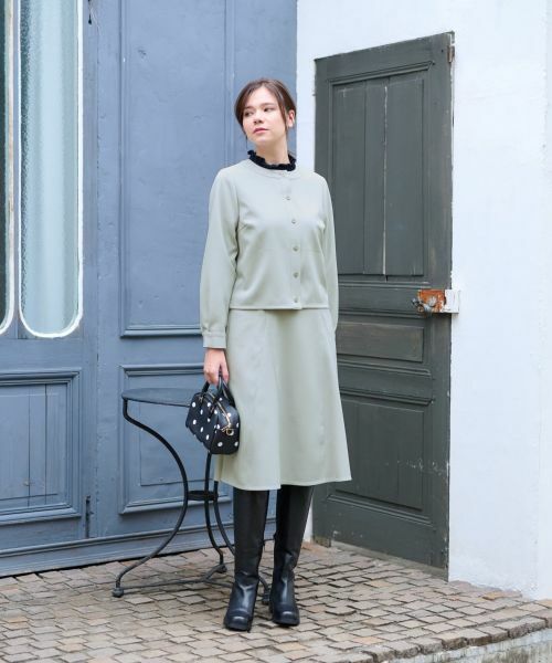 CARA O CRUZ / キャラ・オ・クルス シャツ・ブラウス | ノーカラーブラウス【セットアップ】 | 詳細24