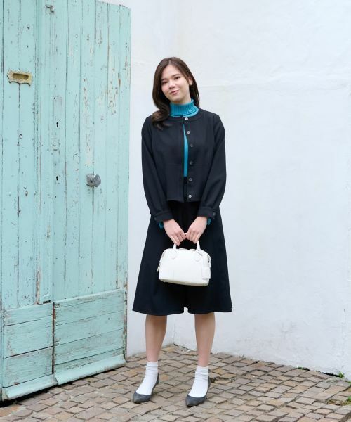 CARA O CRUZ / キャラ・オ・クルス ミニ・ひざ丈スカート | 後ろウエストゴム フレアスカート【セットアップ】 | 詳細23