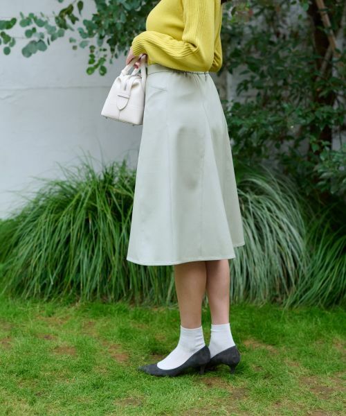 CARA O CRUZ / キャラ・オ・クルス ミニ・ひざ丈スカート | 後ろウエストゴム フレアスカート【セットアップ】 | 詳細27