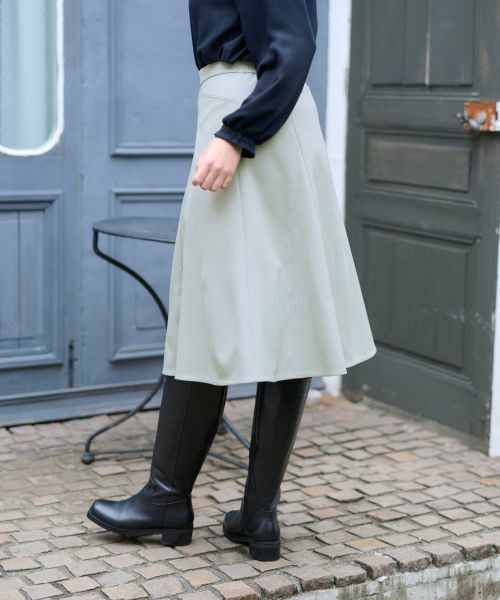 CARA O CRUZ / キャラ・オ・クルス ミニ・ひざ丈スカート | 後ろウエストゴム フレアスカート【セットアップ】 | 詳細3