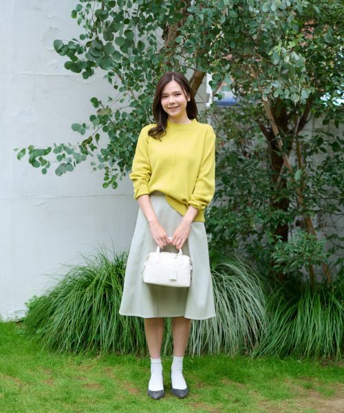 CARA O CRUZ / キャラ・オ・クルス ミニ・ひざ丈スカート | 後ろウエストゴム フレアスカート【セットアップ】 | 詳細30