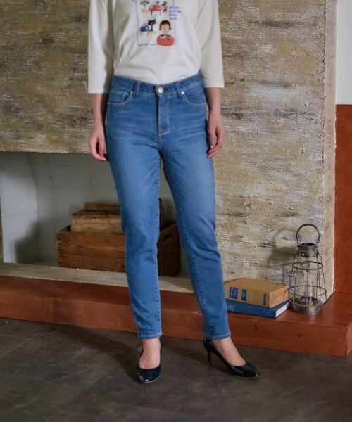 CARA O CRUZ / キャラ・オ・クルス デニムパンツ | のびのびスリムデニム【産地ナブル】 | 詳細5