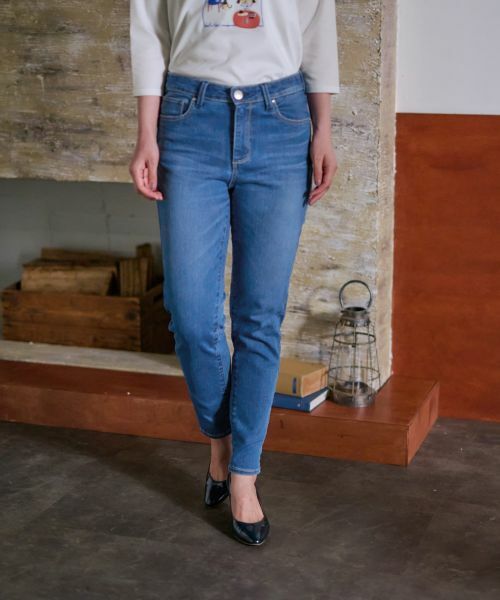 CARA O CRUZ / キャラ・オ・クルス デニムパンツ | のびのびスリムデニム【産地ナブル】 | 詳細6
