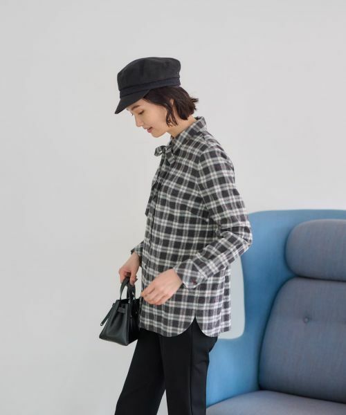 CARA O CRUZ / キャラ・オ・クルス シャツ・ブラウス | 洗える タイ付グレンチェックシャツ【CoC by CARA O CRUZ】 | 詳細18