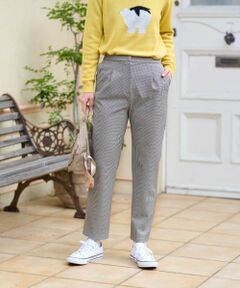 CARA O CRUZ / キャラ・オ・クルス その他パンツ | 【あったか】洗える裏起毛ミニ千鳥格子パンツ