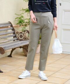 CARA O CRUZ / キャラ・オ・クルス その他パンツ | 【あったか】洗える裏起毛ミニ千鳥格子パンツ