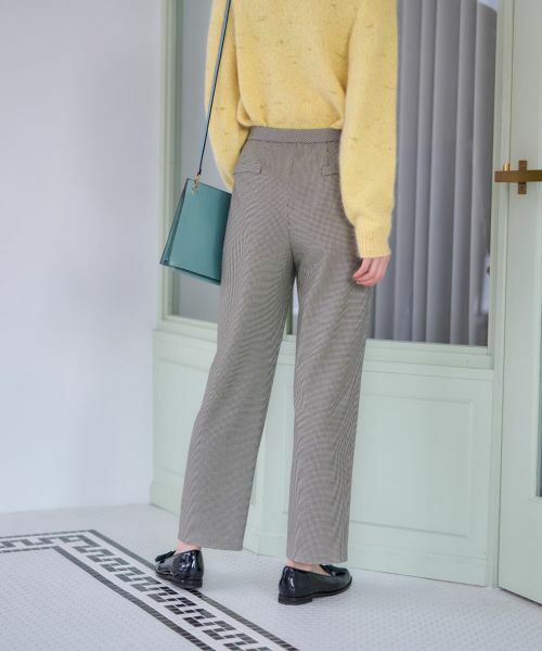 CARA O CRUZ / キャラ・オ・クルス その他パンツ | 【あったか】洗える裏起毛ミニ千鳥格子パンツ | 詳細18