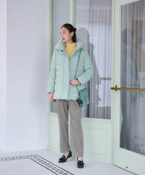 CARA O CRUZ / キャラ・オ・クルス その他パンツ | 【あったか】洗える裏起毛ミニ千鳥格子パンツ | 詳細20