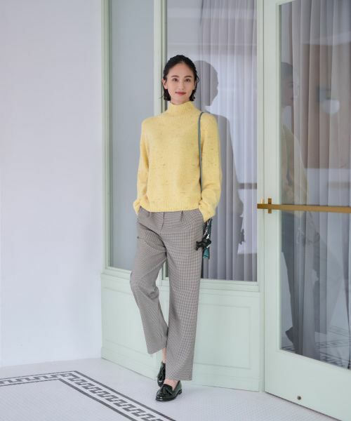 CARA O CRUZ / キャラ・オ・クルス その他パンツ | 【あったか】洗える裏起毛ミニ千鳥格子パンツ | 詳細22