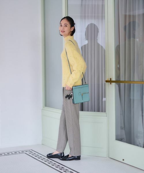 CARA O CRUZ / キャラ・オ・クルス その他パンツ | 【あったか】洗える裏起毛ミニ千鳥格子パンツ | 詳細24