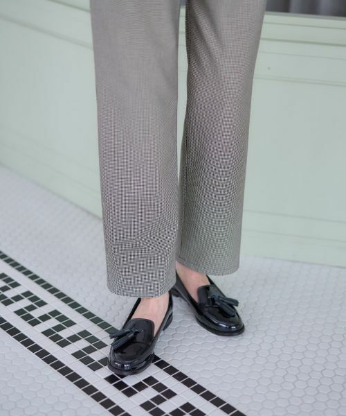 CARA O CRUZ / キャラ・オ・クルス その他パンツ | 【あったか】洗える裏起毛ミニ千鳥格子パンツ | 詳細28