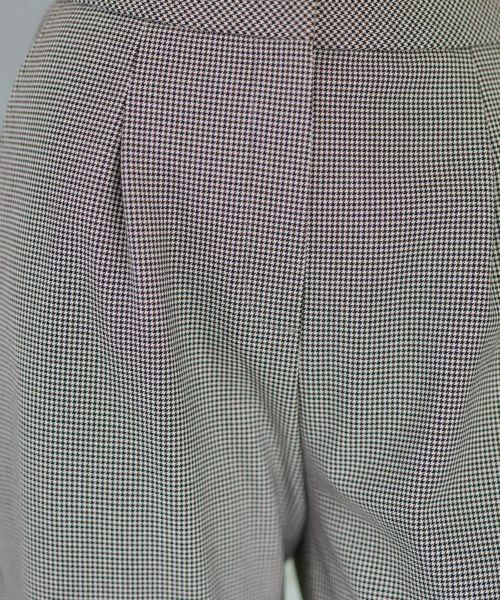 CARA O CRUZ / キャラ・オ・クルス その他パンツ | 【あったか】洗える裏起毛ミニ千鳥格子パンツ | 詳細29