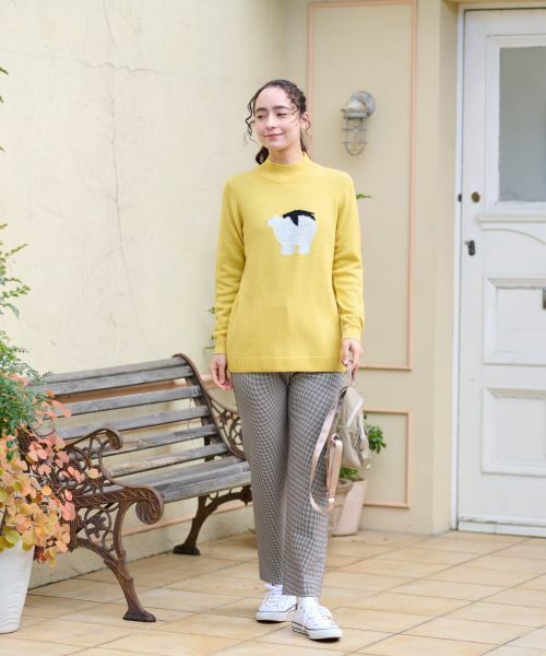 CARA O CRUZ / キャラ・オ・クルス その他パンツ | 【あったか】洗える裏起毛ミニ千鳥格子パンツ | 詳細6