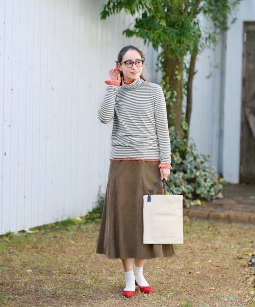 CARA O CRUZ / キャラ・オ・クルス ニット・セーター | 洗える 部分フリルのタートルニット | 詳細20